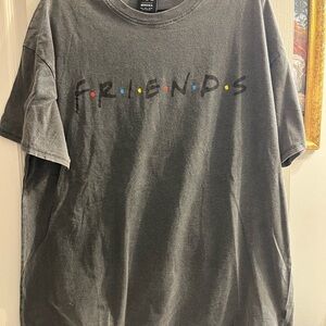 FRIENDS X LOONEY TUNES Bershka Charcoal Crewneck Tee Size L NWT